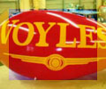 11 feet long advertising blimp with Voyle logo